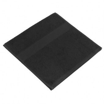 Полотенце махровое Soft Me Small, черное фото 
