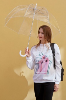 Прозрачный зонт-трость Clear фото 