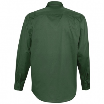 Рубашка мужская с длинным рукавом Bel Air, темно-зеленая фото 6