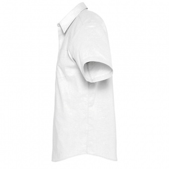 Рубашка мужская с коротким рукавом Brisbane, белая фото 4