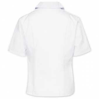 Рубашка женская с коротким рукавом Collar, белая фото 7