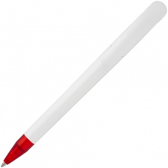 Ручка шариковая Beo Sport, белая с красным фото 