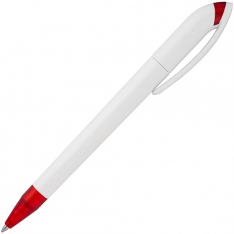 Ручка шариковая Beo Sport, белая с красным фото 