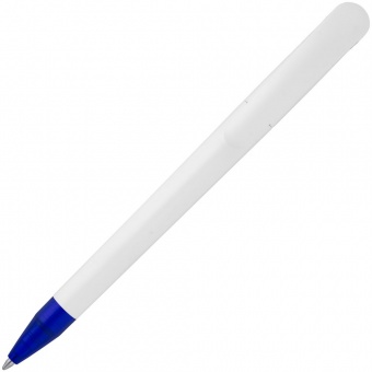 Ручка шариковая Beo Sport, белая с синим фото 