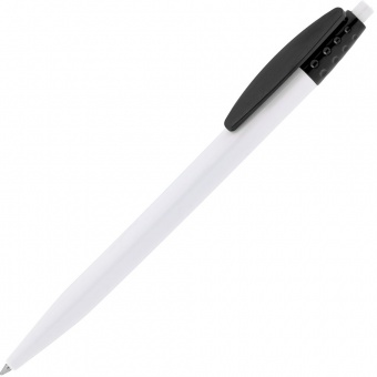 Ручка шариковая Champion, белая с черным фото 