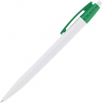Ручка шариковая Champion ver.2, белая с зеленым фото 
