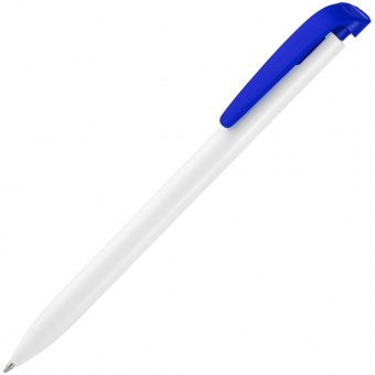 Ручка шариковая Favorite, белая с синим фото 