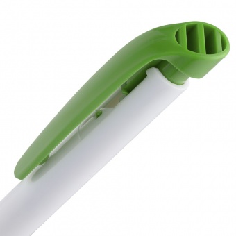 Ручка шариковая Favorite, белая с зеленым фото 