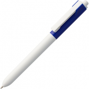 Ручка шариковая Hint Special, белая с синим фото 