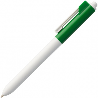 Ручка шариковая Hint Special, белая с зеленым фото 