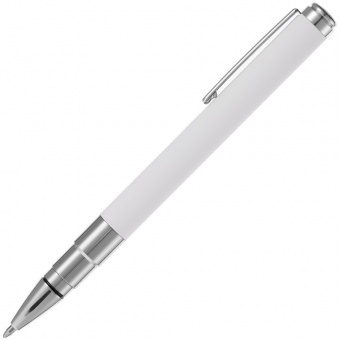 Ручка шариковая Kugel Chrome, белая фото 