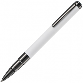 Ручка шариковая Kugel Gunmetal, белая фото 