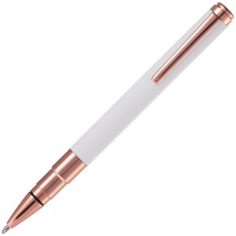 Ручка шариковая Kugel Rosegold, белая фото 