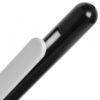 Ручка шариковая Swiper, черная с белым фото 