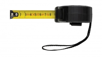 Рулетка из переработанного пластика RCS с кнопкой блокировки, 5м/19 мм фото 