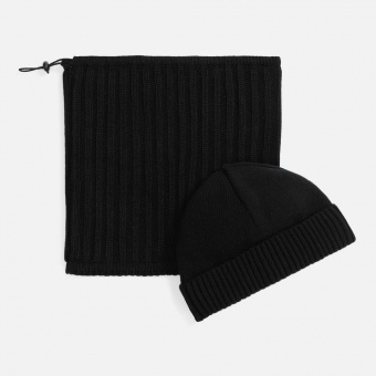 Шапка ComFleece, черная фото 