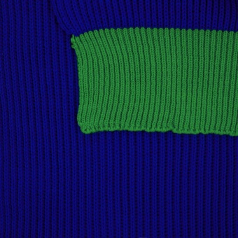 Шарф Snappy, синий с зеленым фото 