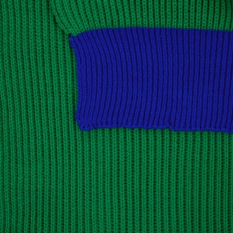 Шарф Snappy, зеленый с синим фото 