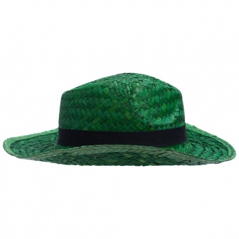 Шляпа Daydream, зеленая с черной лентой фото 