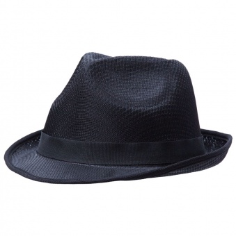 Шляпа Gentleman, черная с черной лентой фото 
