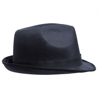 Шляпа Gentleman, черная с черной лентой фото 