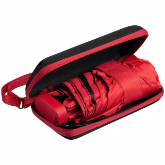Складной зонт Color Action, в кейсе, красный фото 