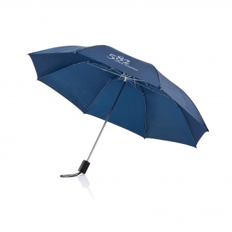 Складной зонт Deluxe 20", темно-синий фото 