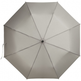Складной зонт Tracery с проявляющимся рисунком, серый фото 