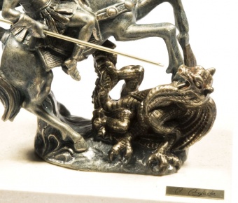 Скульптура «Георгий Победоносец», малая фото 