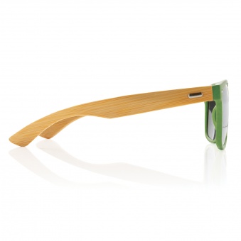 Солнцезащитные очки из переработанного пластика RCS с бамбуковыми дужками фото 