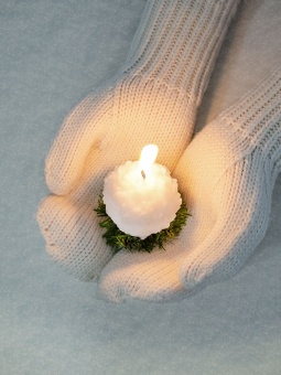 Свеча «Снежок» фото 