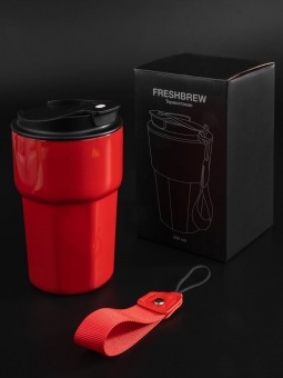 Термостакан Freshbrew, красный фото 