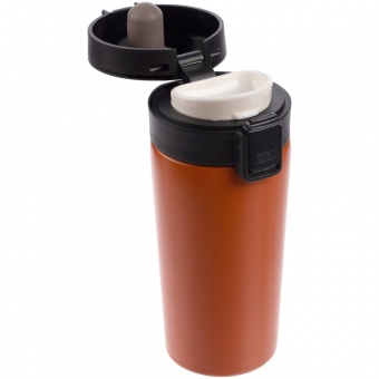 Термостакан с ситечком No Leak Infuser, оранжевый фото 