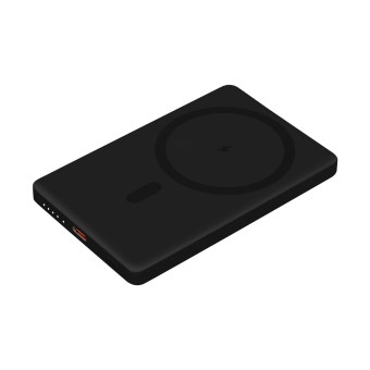 Внешний аккумулятор Atlantis PD 5000mAh с функцией беспроводной зарядки 15W, черный фото 