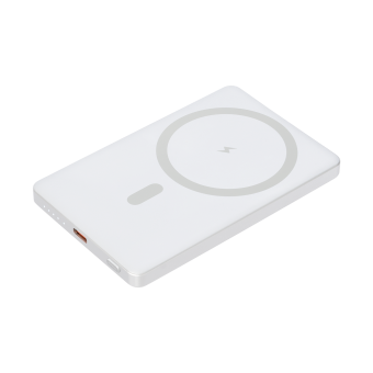 Внешний аккумулятор Atlantis PD 5000mAh с функцией беспроводной зарядки 15W, серебряный фото 