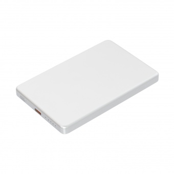 Внешний аккумулятор Atlantis PD 5000mAh с функцией беспроводной зарядки 15W, серебряный фото 