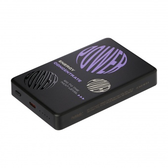 Внешний аккумулятор Atlantis PD Plus 10000mAh с функцией беспроводной зарядки 15W, черный фото 