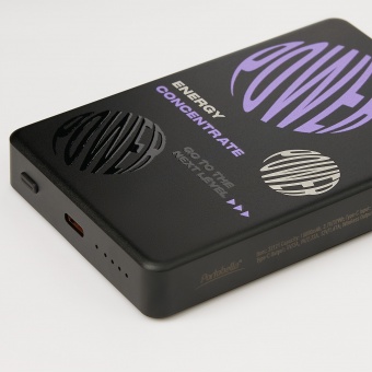 Внешний аккумулятор Atlantis PD Plus 10000mAh с функцией беспроводной зарядки 15W, черный фото 