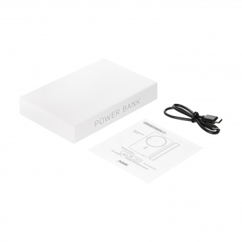 Внешний аккумулятор Atlantis PD Plus 10000mAh с функцией беспроводной зарядки 15W, серебряный фото 