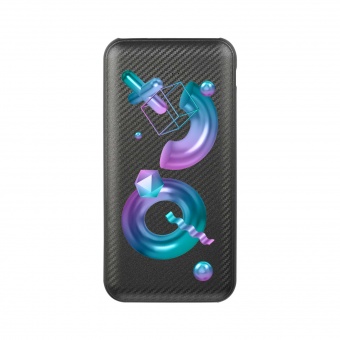 Внешний аккумулятор Carbon PB 10000 mAh, графитовый металлик фото 
