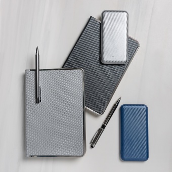 Внешний аккумулятор Carbon PB 10000 mAh, синий металлик фото 