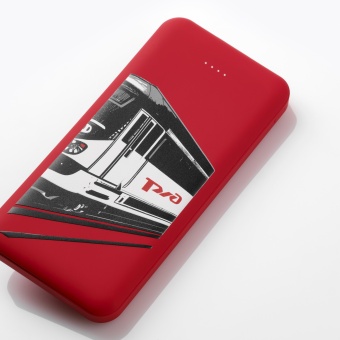 Внешний аккумулятор Elari Plus 10000 mAh, красный фото 