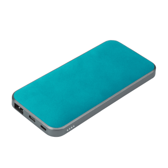 Внешний аккумулятор In Velour 10000 mAh, бирюзовый фото 