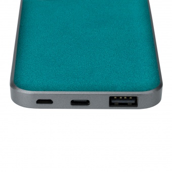 Внешний аккумулятор In Velour 10000 mAh, бирюзовый фото 