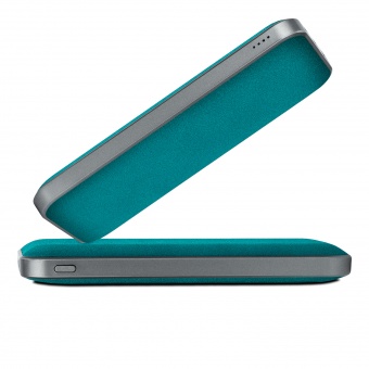 Внешний аккумулятор In Velour 10000 mAh, бирюзовый фото 