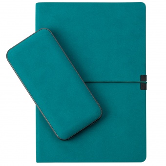 Внешний аккумулятор In Velour 10000 mAh, бирюзовый фото 
