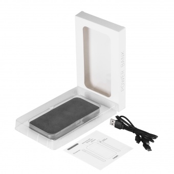 Внешний аккумулятор In Velour 10000 mAh, серый фото 