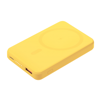 Внешний аккумулятор Largo PD 5000mAh с функцией беспроводной зарядки 15W, желтый фото 