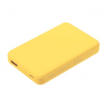 Внешний аккумулятор Largo PD 5000mAh с функцией беспроводной зарядки 15W, желтый фото 