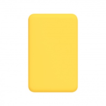 Внешний аккумулятор Largo PD 5000mAh с функцией беспроводной зарядки 15W, желтый фото 